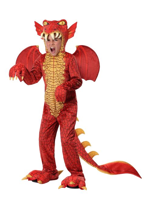 Deluxe Kid's Red Dragon Costume | Kid's Dragon Costumes