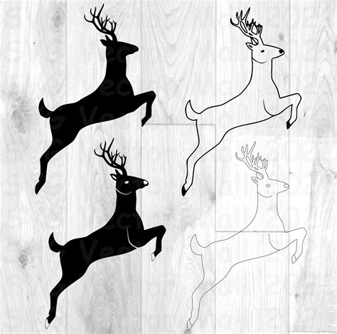 Jumping Deer SVG Buck SVG Stag Clipart Leaping Deer SVG - Etsy Canada