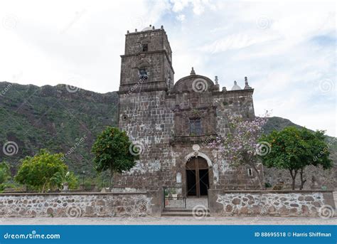 San Javier Mission stock photo. Image of mexico, clock - 88695518