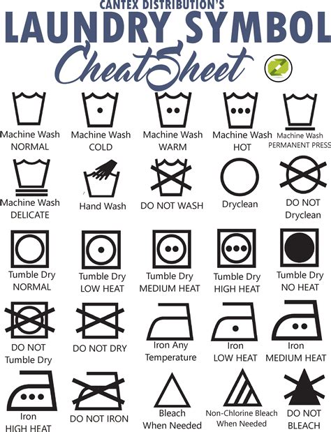 Free Printable Laundry Symbols