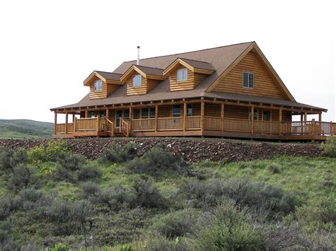 Distinctive Log Cabin With Wrap Around Porch — Randolph Indoor and Outdoor Design