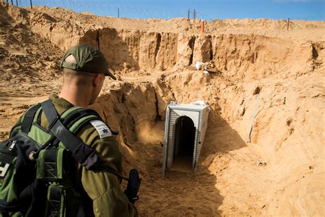 Israel puts tunnel dug under Gaza border on display to show threat