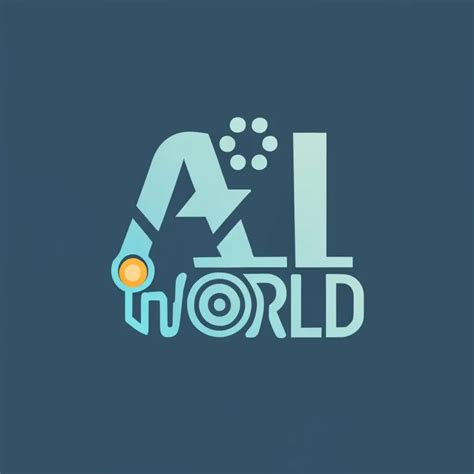 LOGO Design for AI World Tech Futuristic Fusion of AI and Global Connectivity | AI LOGO Generator