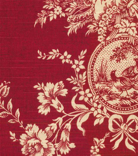 Waverly Upholstery Fabric-Country House Toile Red | JOANN