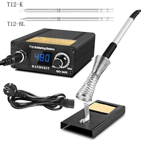 Handskit T12 220V Soldering Station Digital Portable Bga Rework Station With Soldering Tips ...