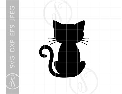 Cat SVG Cat Clipart Cat Silhouette Cut File Vector Cat - Etsy