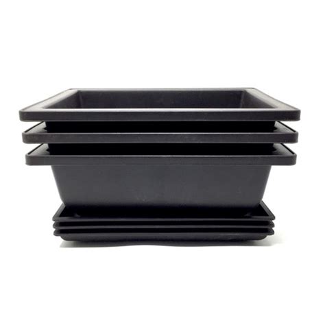 Plastic 8" Bonsai Pots with Trays - NEBGW.com