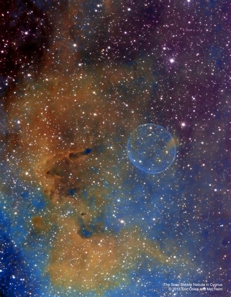 The Soap Bubble Nebula in Cygnus, Narrowband - Hubble Palette Image (coles44) - Full resolution ...