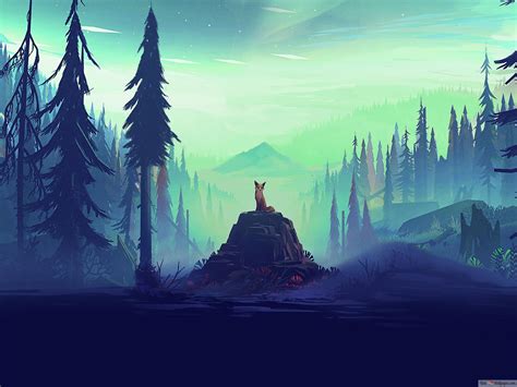 Forest Fox 4K wallpaper download