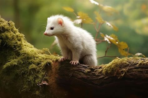 Premium AI Image | angora ferret in the natural environment