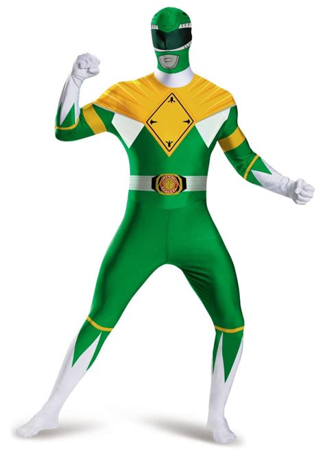 Power Rangers Green Ranger Men Bodysuit Costume - Superhero Costumes