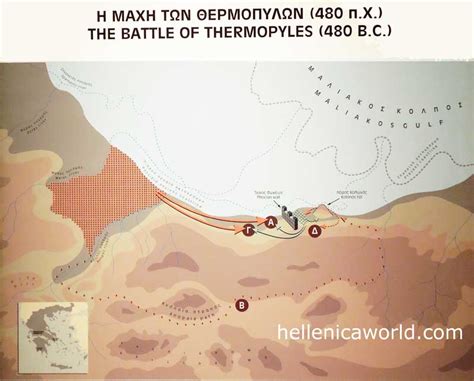 27 The Battle Of Thermopylae Map - Mapping Online Source