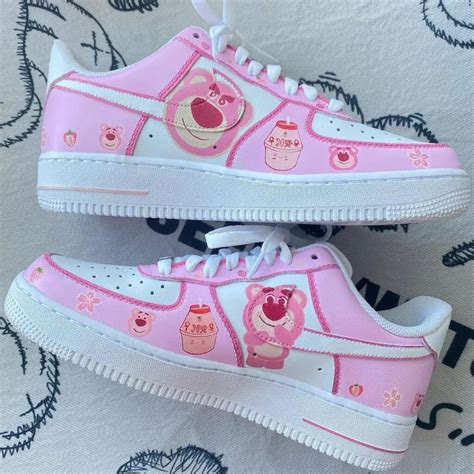 Bear Pink Air Force 1 Custom - Daniel Customs