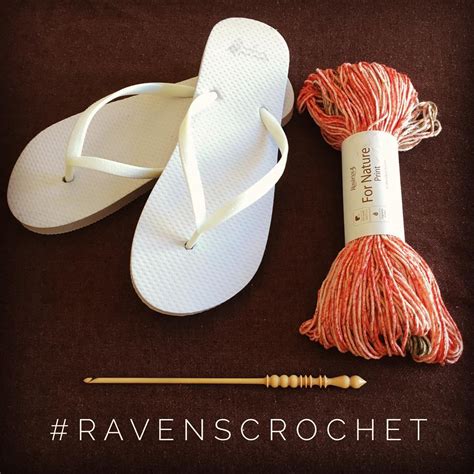 Personalize your flip flops with a bit of Crochet⎜Raven's Crochet