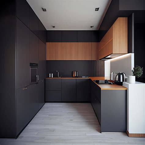 Modern Minimalist Kitchen Interior Design. Generative AI 22012430 Stock Photo at Vecteezy