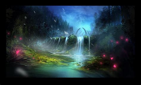 feywild - landscape for sigantium by 2blind2draw on DeviantArt