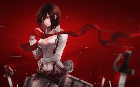 Mikasa, Attack on Titan, 4K, #87 Wallpaper PC Desktop