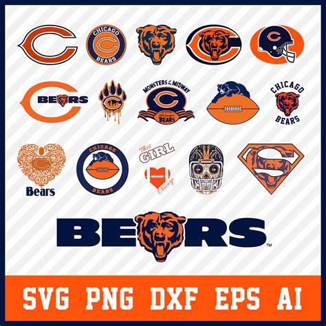 Chicago Bears Svg Bundle, Bears Svg, Chicago Bears Logo, Bea - Inspire ...