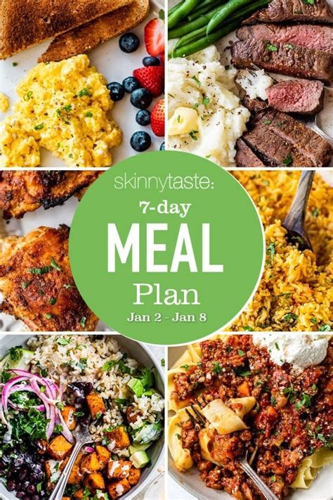 7 Day Healthy Meal Plan (Jan 2-8) - Eating Healthy Blog