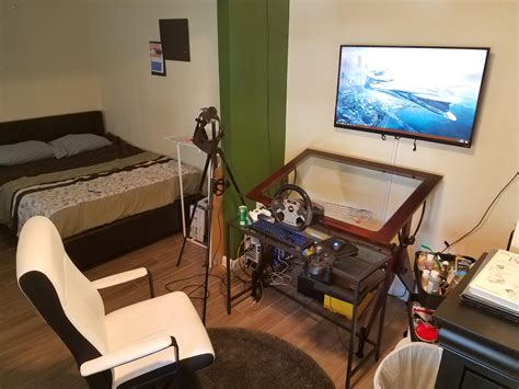 My Graphic Design/SimRacing/VR Setup. It Aint Pretty, but I love it! : r/battlestations