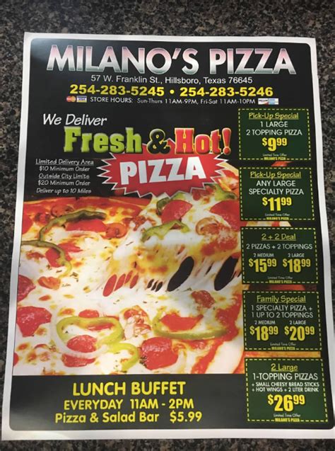 Milano’s Pizza | Hillsboro Chamber Of Commerce