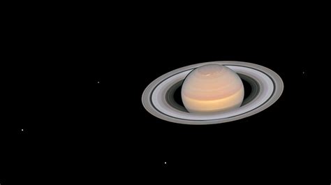 Revisiting a jaw-dropping Hubble view of Saturn and its moons ...