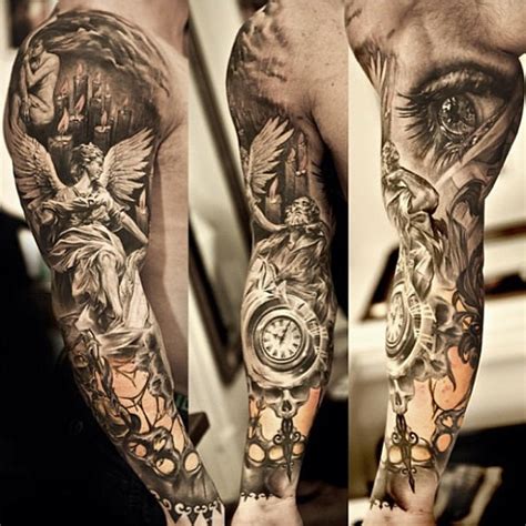 Full sleeve angel tattoo by the Swedish ink master, Niki N… | Flickr