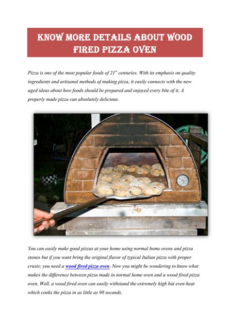 My publications - Wood fired pizza oven - Page 1 - Created with ...