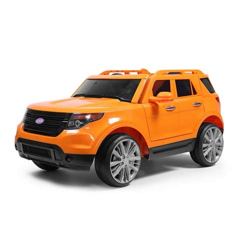 Topcobe Electric Cars for Kids, Orange Electric Cars for Kids to Ride, Battry-Powered Ride On ...