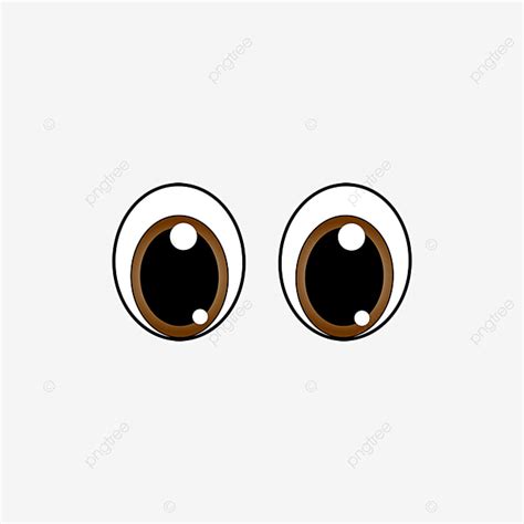 Cute Brown Cartoon Big Eyes Eyes Clipart, Eyes Clipart Black And White, Eye Clip Art, Facial ...