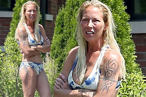 Kim Mathers, the ex-Wife of Rapper Eminem on Blue Bikini After Suicide ...