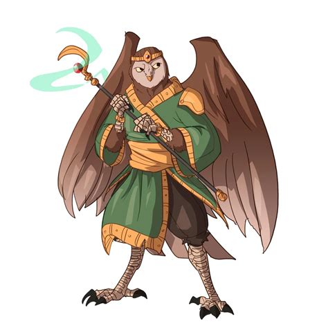 [OC] [Art] Drew my owl Aarakocra NPC, Prince Tyton! : DnD | Character ...