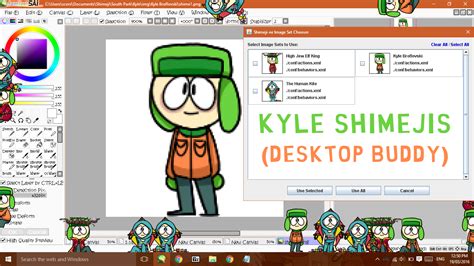 Shimeji Pack- Kyle Broflovski (South Park) by scenikeight on DeviantArt