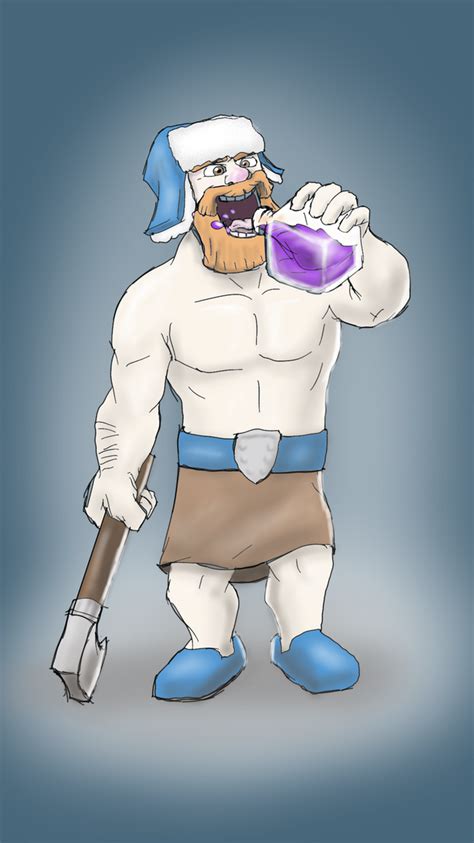 [Clash-Royale] Lumberjack chugging Rage by A-J-Singh on DeviantArt