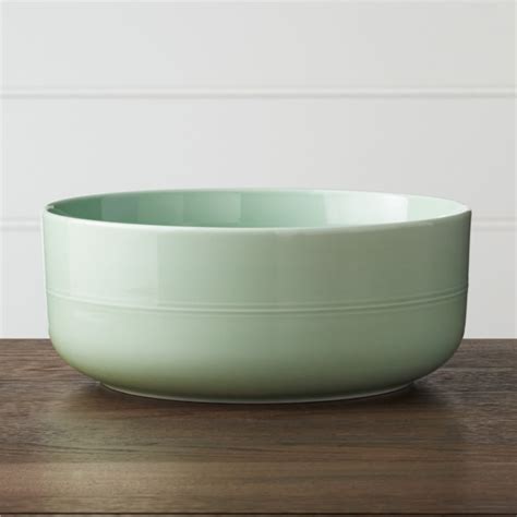 Hue Green Serving Bowl + Reviews | Crate and Barrel