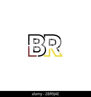 BR Letter Logo Design. Creative Modern BR Letters Icon Illustration design Stock Vector Image ...