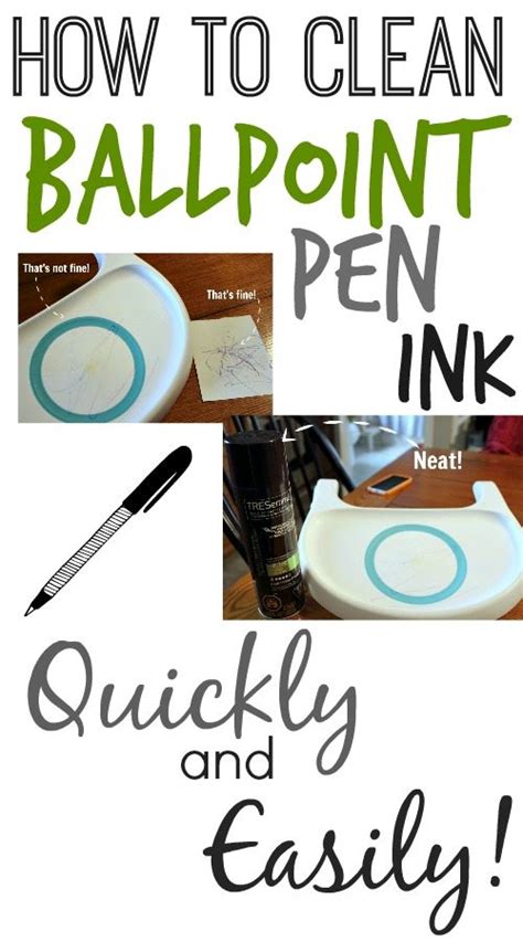 How to clean ballpoint pen ink! | The Creek Line House