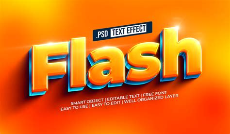 Flash Text Style Effect 22450333 PSD