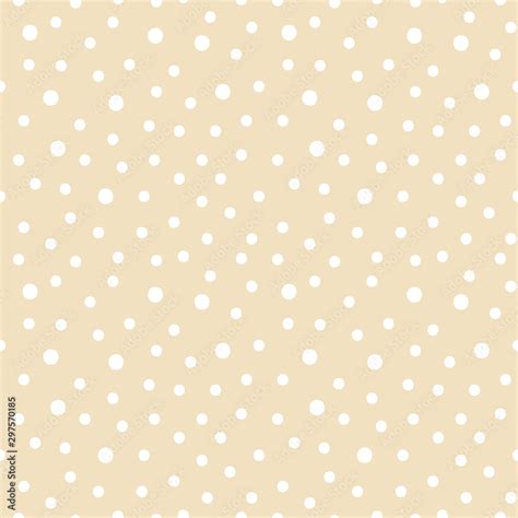 Cute beige seamless pattern background with dots, confetti. Stock ...