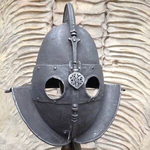 Larp Helmet, Secutor, Gladiator Helmet, Replica Gladiator Helmet, Ancient Armor, Cosplay, Larp ...