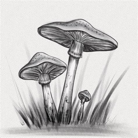 Mushroom Drawing