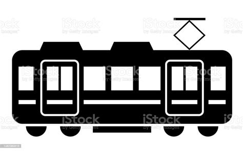 The Train Silhouette Isolated On White Background Stock Illustration - Download Image Now ...