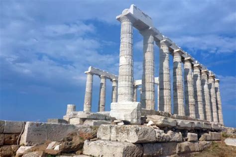 Cape Sounion Temple of Poseidon near Athens, Greece