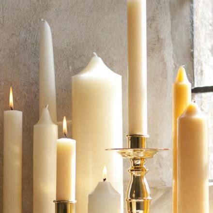 9" x 2.1/2" Church Candles with Beeswax - Pack 6 | Grace Church Supplies