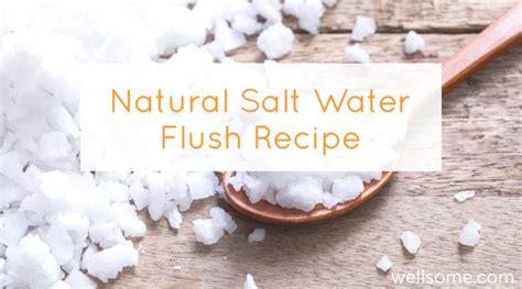 Salt Water Flush Recipe for Constipation and Colon Cleansing - Wellsome ...