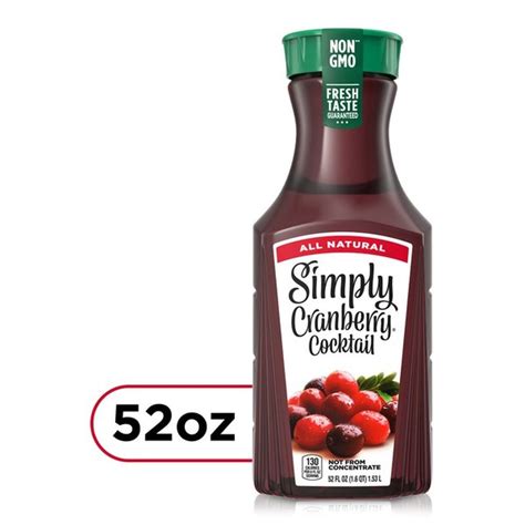 Simply Cranberry Cocktail Fruit Juice (52 oz) - Instacart