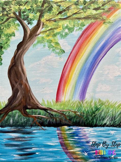 Rainbow Painting - Step By Step Painting With Tracie Kiernan | Rainbow painting, Nature art ...