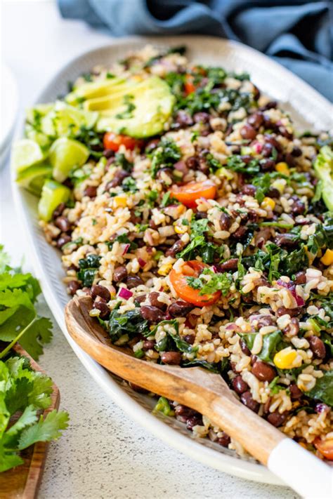 Black Bean Brown Rice Salad - This Savory Vegan