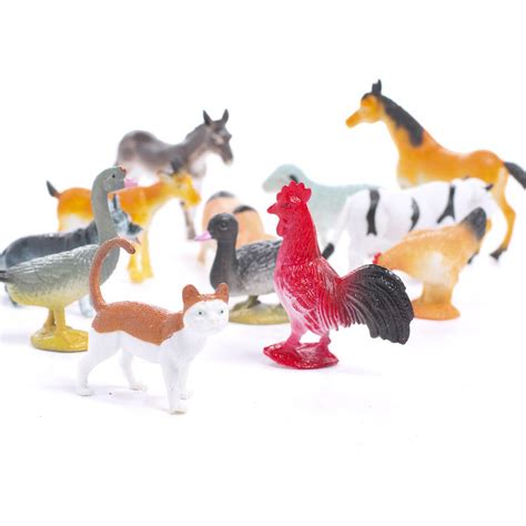 Assorted Miniature Farm Animals - Animal Miniatures - Dollhouse Miniatures - Doll Supplies ...