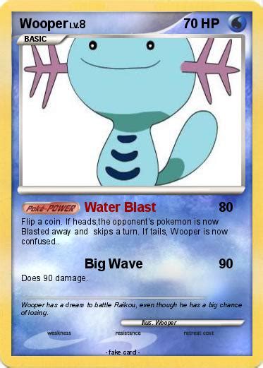 Pokémon Wooper 56 56 - Water Blast - My Pokemon Card